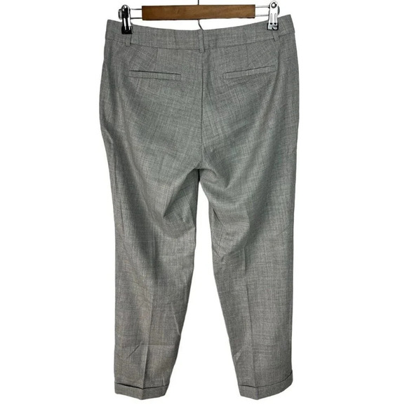 J. Crew Gray Wool Cafe Capri Ankle Dress Pants Style 49398 Size 2 Woman’s - Picture 2 of 7